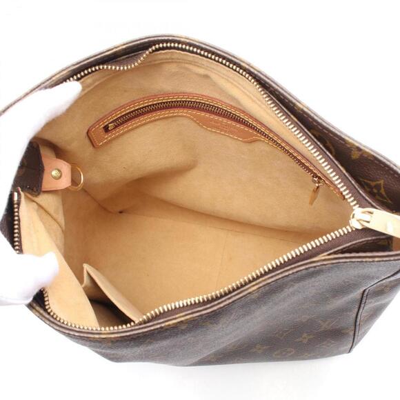 LOUIS VUITTON Brown Monogram Leather Looping GM Shoulder Bag - Picture 4 of 10